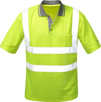 Warn-Poloshirt Polyester gelb