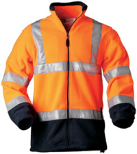 Fleece-Warnjacke
