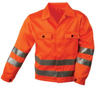 Warnjacke orange