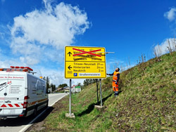 Änderung der Verkehrsführung