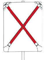 Auskreuzvorrichtung Typ 3 für Wegweiser und VZ500