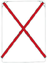 Auskreuzvorrichtung Typ 4, ausziehbar und verschiebbar für Wegweiser