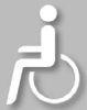 Premark™-Symbol Rollstuhlfahrer