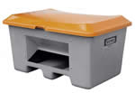 Streugutbox Plus 3 grau unterfahrbar mit Entnahmeöffnung